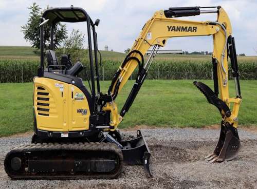 11 ft deep trenches with Yanmar midi excavators